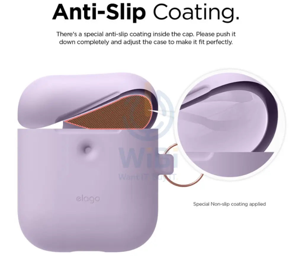 Elago AirPods 1&2 Wireless Hang Case - Lavender Accessories > Mobiles & Tablets > Mobiles