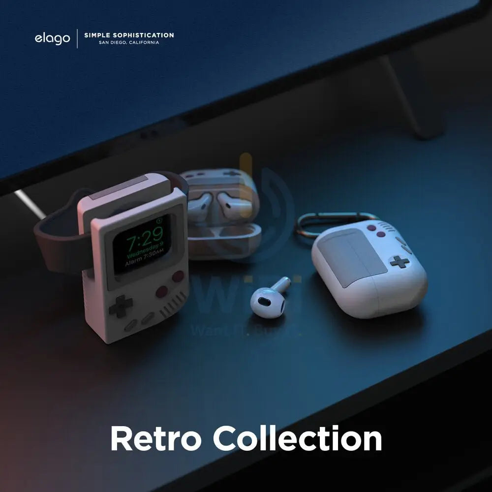 Elago AirPods 3 AW5 Hang Case (GameBoy) - Light Gray Accessories > Mobiles & Tablets