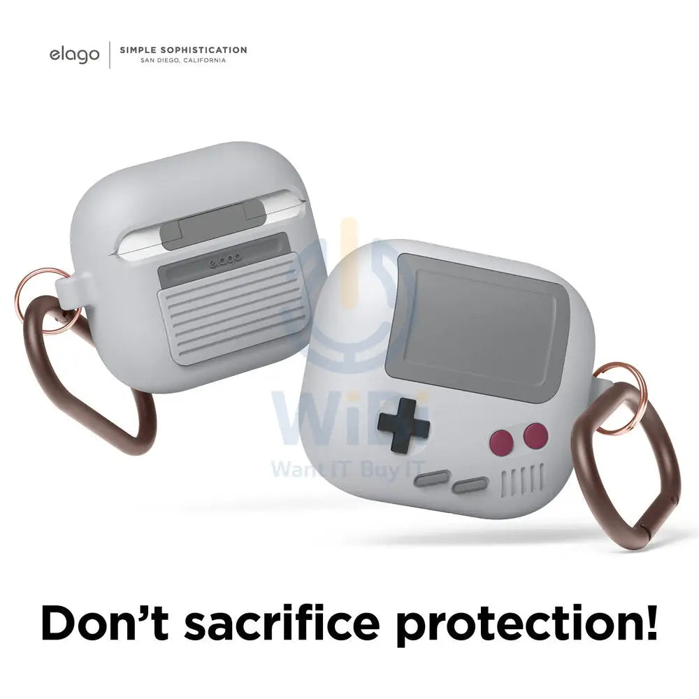 Elago AirPods 3 AW5 Hang Case (GameBoy) - Light Gray Accessories > Mobiles & Tablets