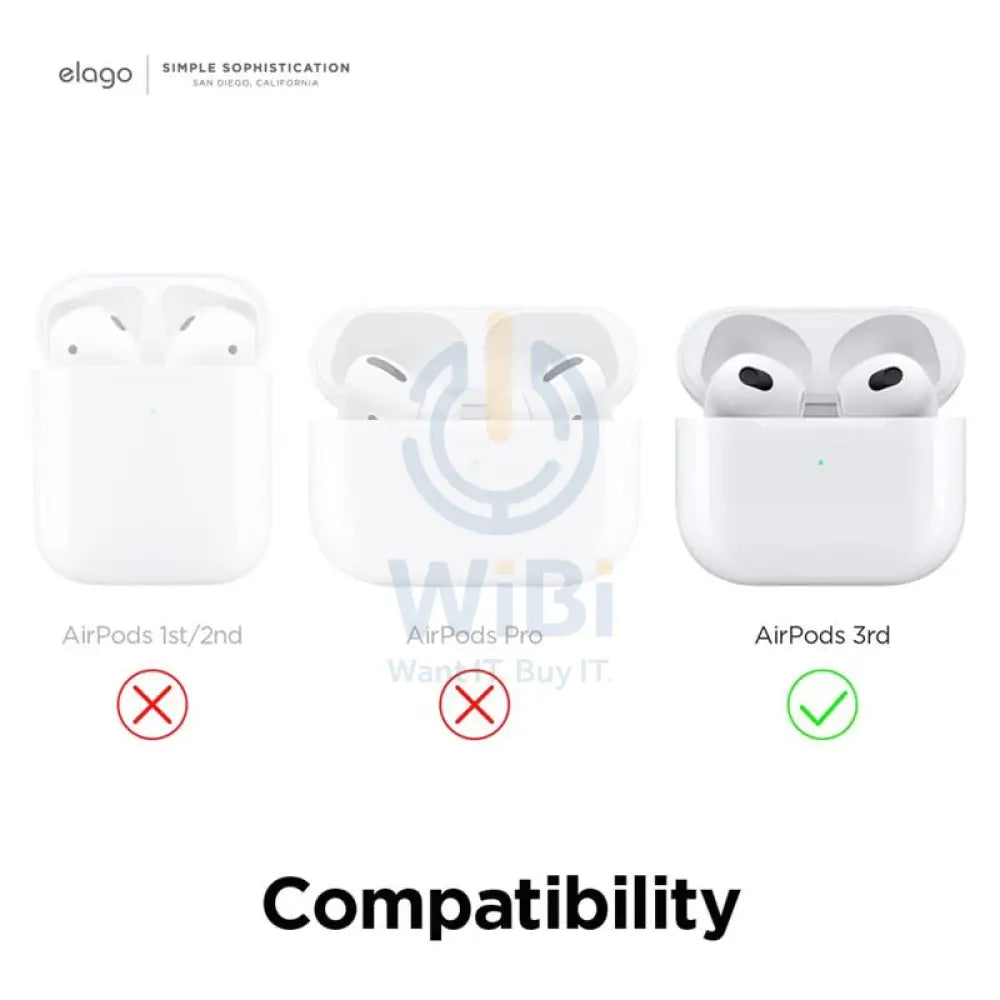 Elago AirPods 3 Clear Hang Case - Lovely pink