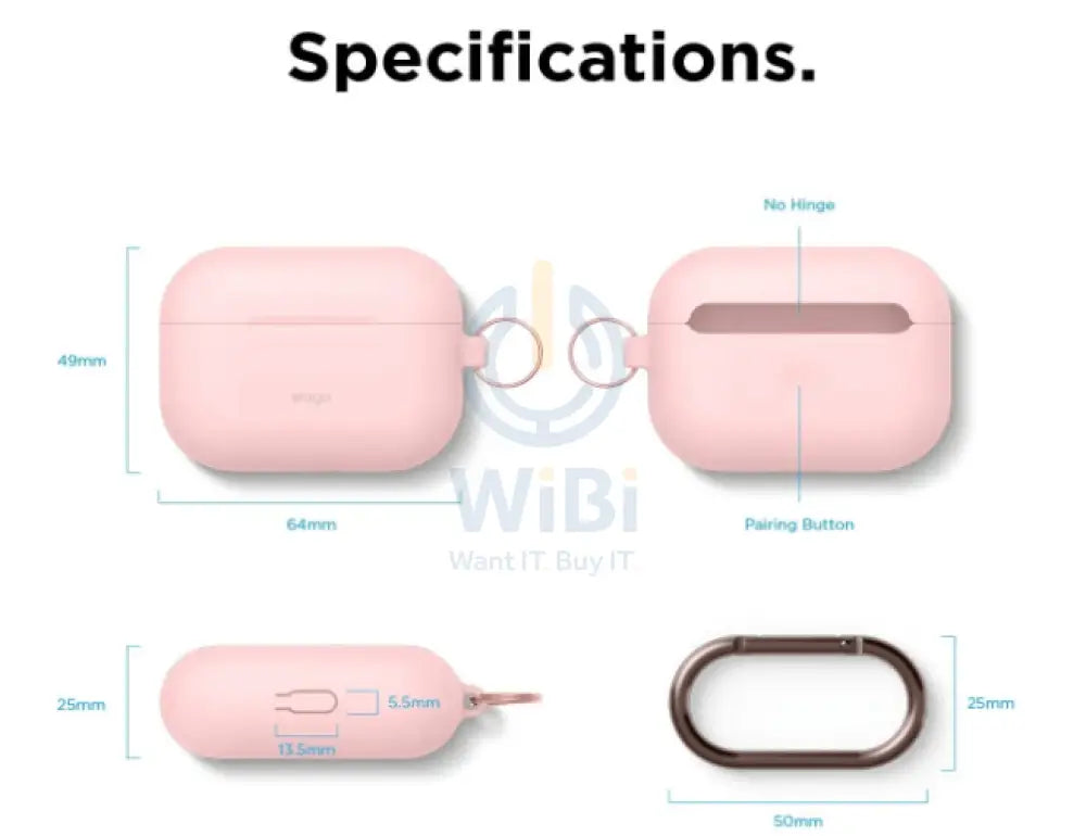 Elago AirPods Pro Original Hang Case - Lovely pink Accessories > Mobiles & Tablets > Mobiles