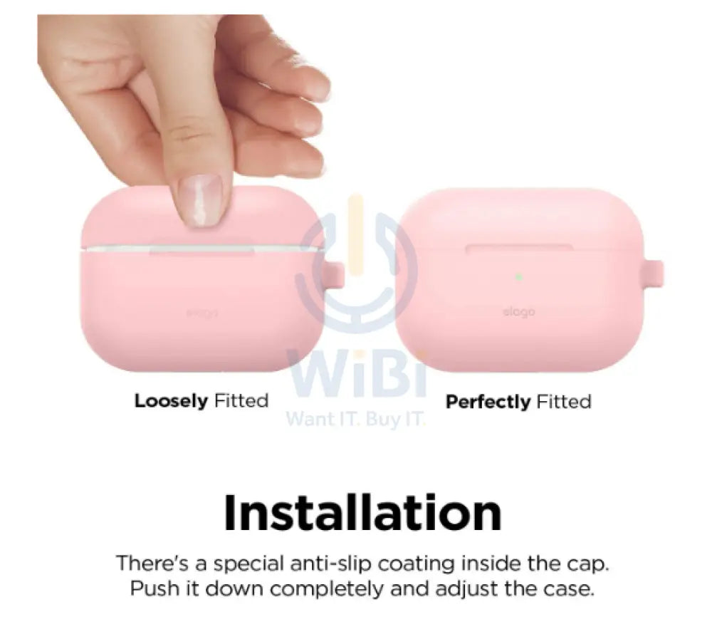 Elago AirPods Pro Original Hang Case - Lovely pink Accessories > Mobiles & Tablets > Mobiles
