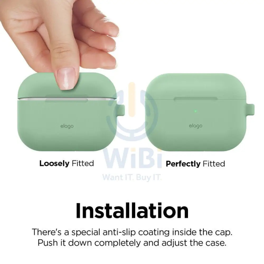 Elago AirPods Pro Original Hang Case - Pastel Green Accessories > Mobiles & Tablets > Mobiles