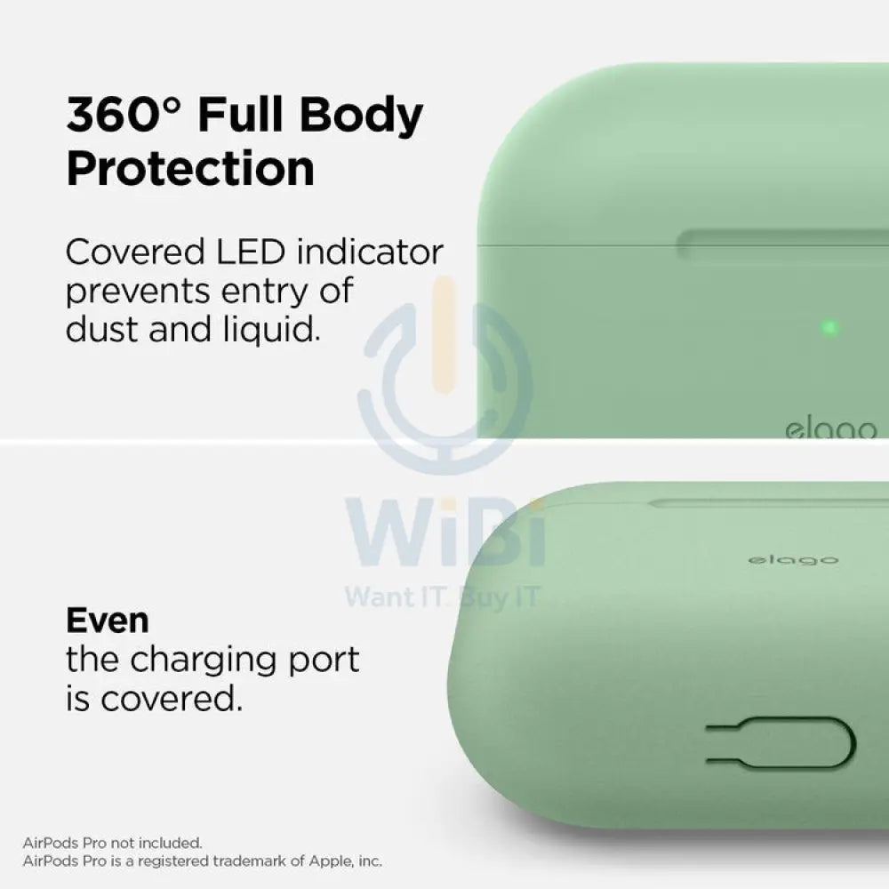 Elago AirPods Pro Original Hang Case - Pastel Green Accessories > Mobiles & Tablets > Mobiles