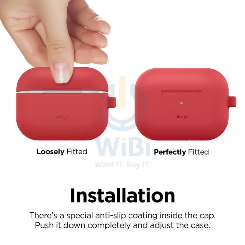 Elago AirPods Pro Original Hang Case - Red Accessories > Mobiles & Tablets > Mobiles