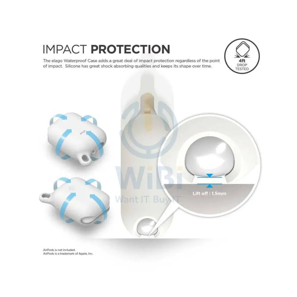 Elago AirPods Waterproof Hang Case - White