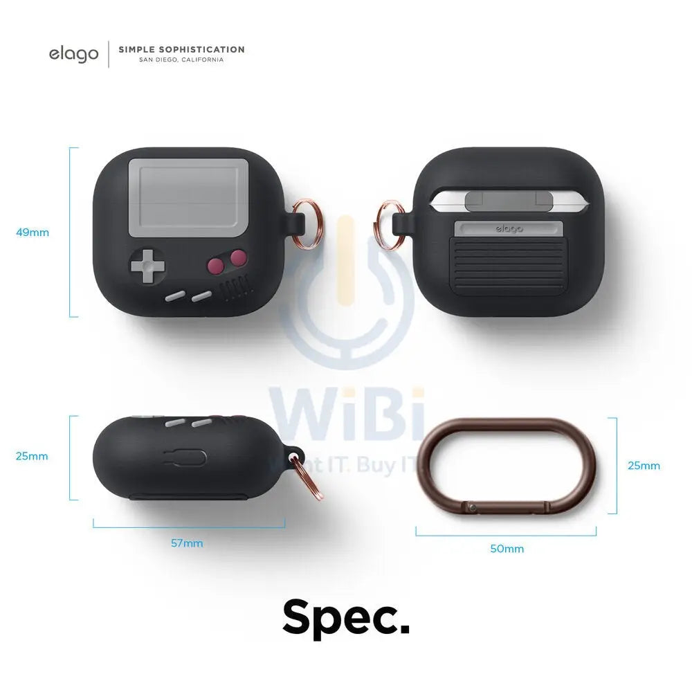 Elago Apple Airpods 3 AW5 Hang Case (Gameboy) - Black Accessories > Mobiles & Tablets