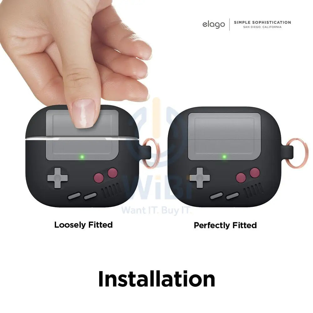 Elago Apple Airpods 3 AW5 Hang Case (Gameboy) - Black Accessories > Mobiles & Tablets