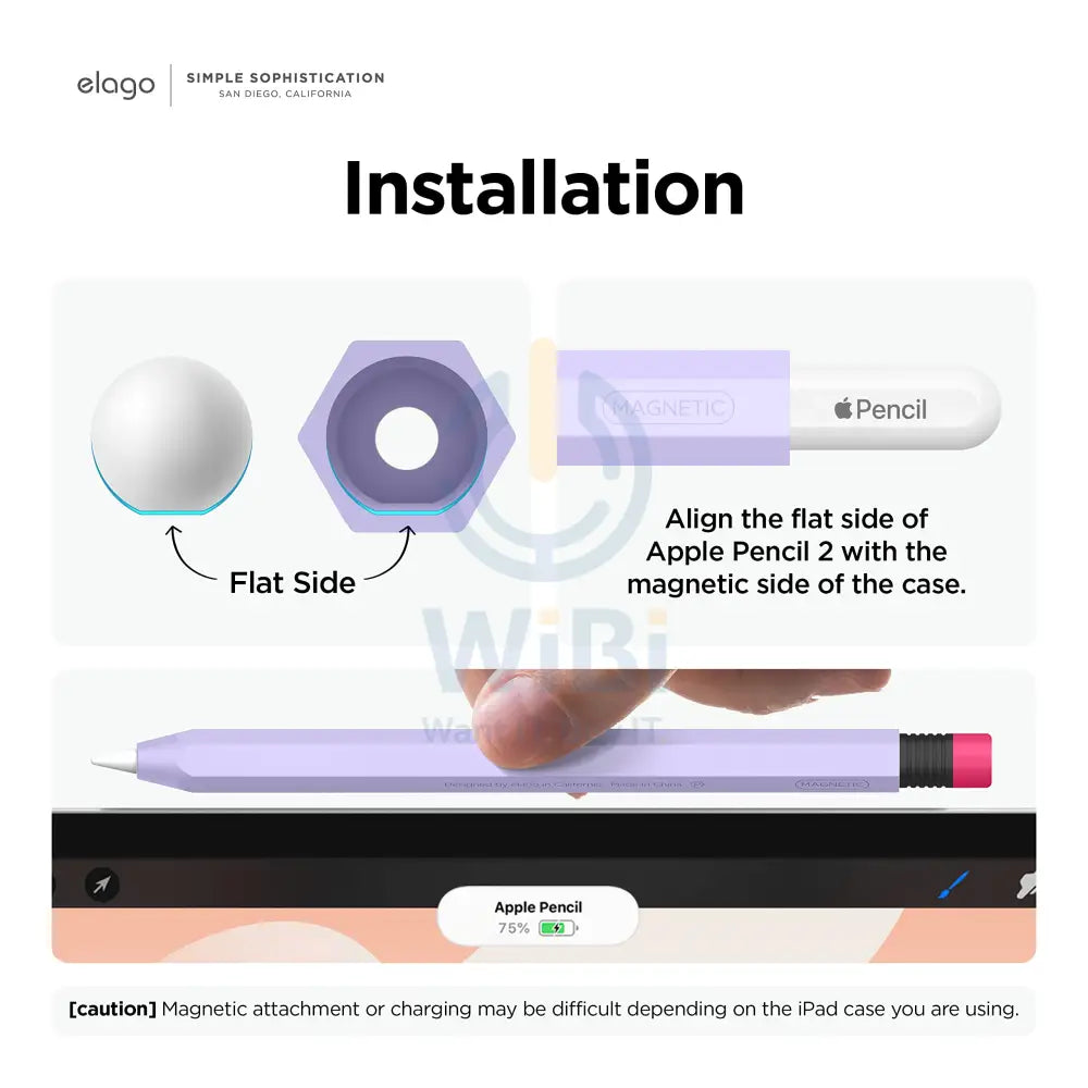 Elago Apple Pencil 2nd Gen Classic Case – Lavender Accessories > Mobiles & Tablets