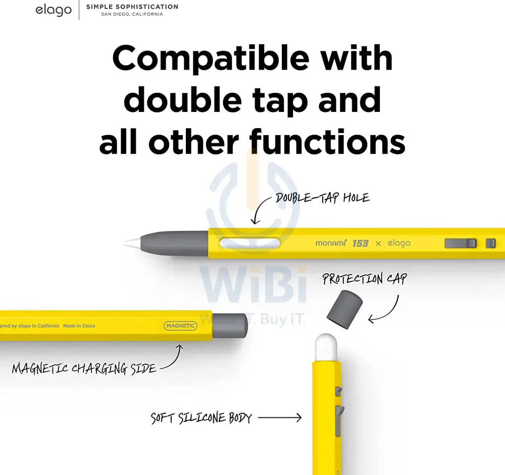 Elago Apple Pencil 2nd Gen Monami Case - Yellow Accessories > Mobiles & Tablets