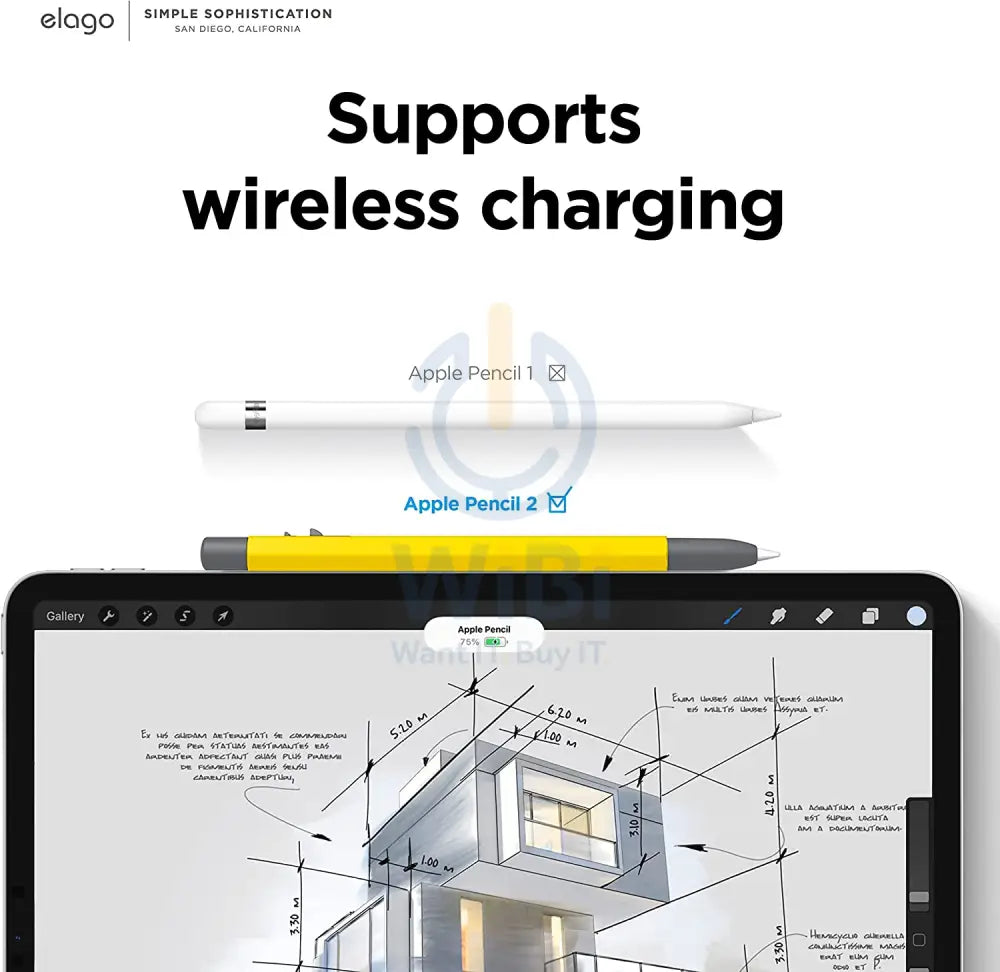Elago Apple Pencil 2nd Gen Monami Case - Yellow Accessories > Mobiles & Tablets