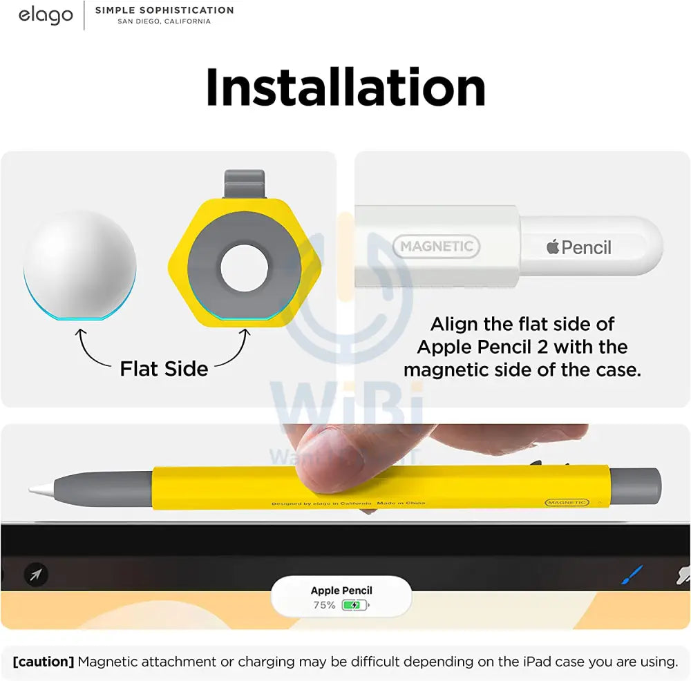 Elago Apple Pencil 2nd Gen Monami Case - Yellow Accessories > Mobiles & Tablets