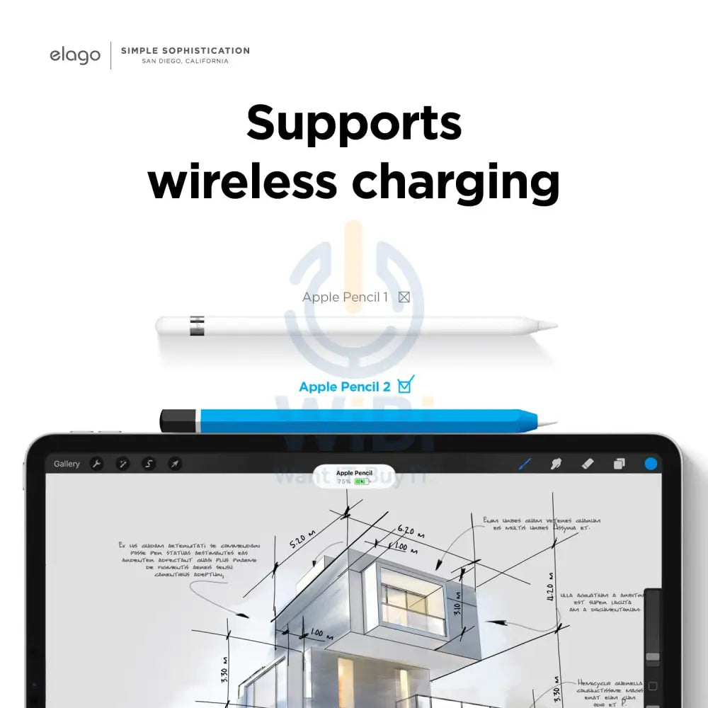Elago Apple Pencil 2nd Gen Classic Case – Blue Accessories > Mobiles & Tablets