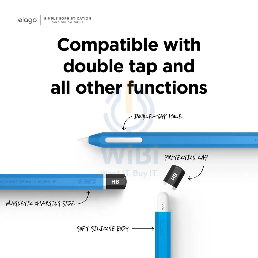 Elago Apple Pencil 2nd Gen Classic Case – Blue Accessories > Mobiles & Tablets