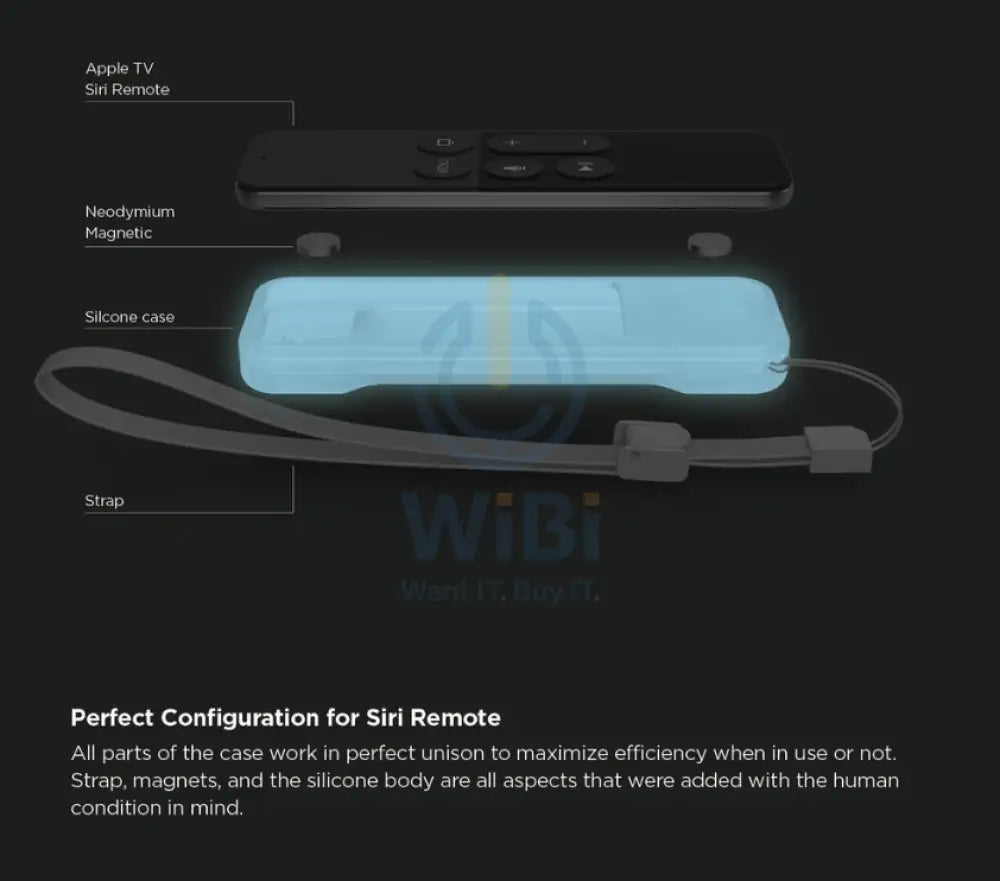 Elago Apple TV Siri Remote R1 Intelli Case - Nightglow Blue Accessories > Smart Devices > Smart TV