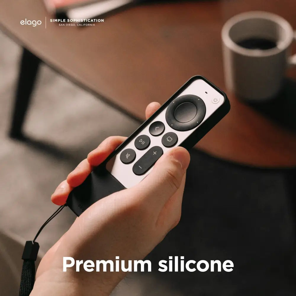 Elago Apple TV Siri Remote R4 2021 Case - Black Accessories > Mobiles & Tablets > Mobiles > Screen Protectors & Covers