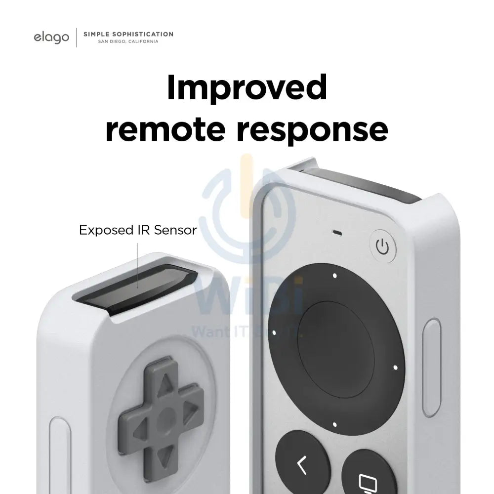 Elago Apple TV Siri Remote R4 2021 Case - Light Gray Accessories > Mobiles & Tablets > Mobiles > Screen Protectors &