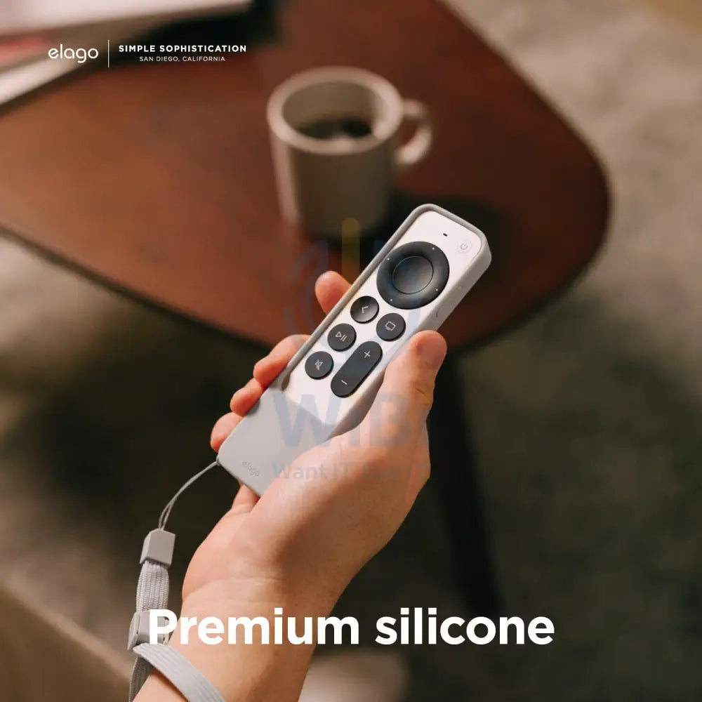 Elago Apple TV Siri Remote R4 2021 Case - Light Gray Accessories > Mobiles & Tablets > Mobiles > Screen Protectors &