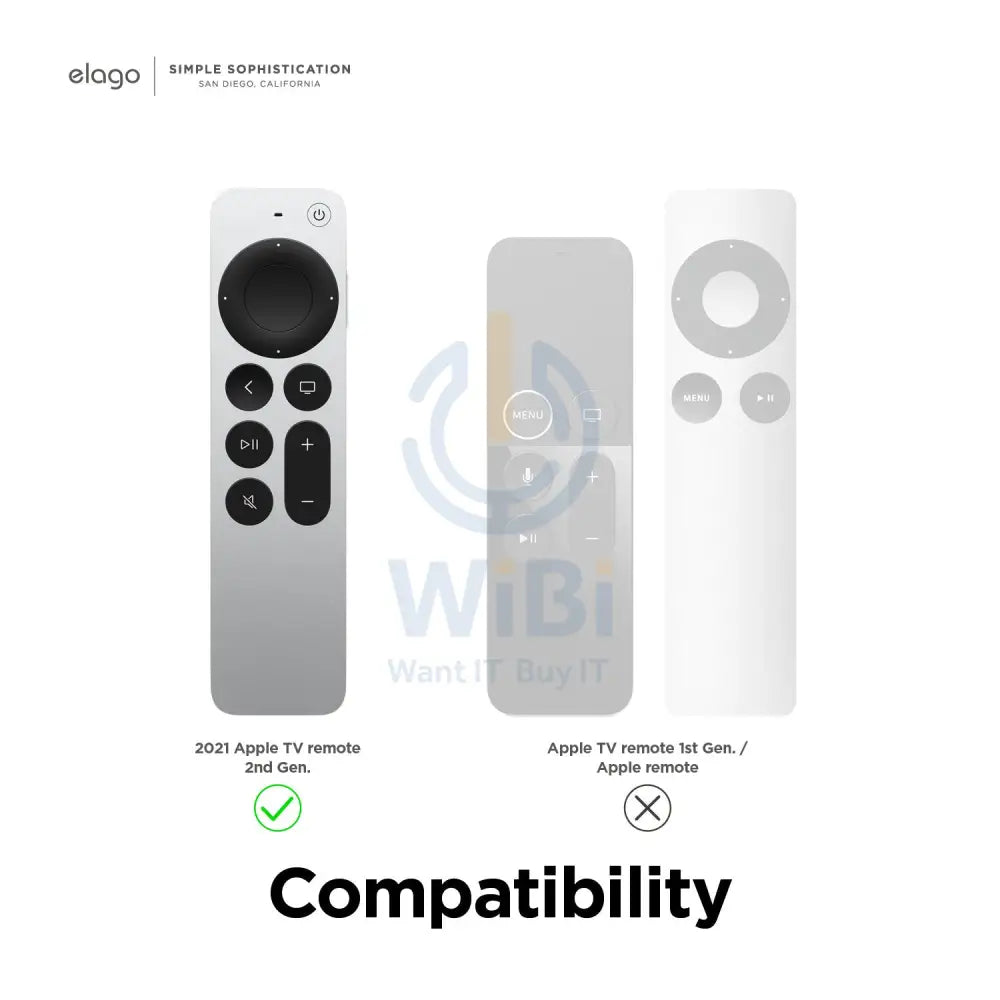 Elago Apple TV Siri Remote R5 2021 Case (AirTag Compatible) - Jean Indigo Accessories > Mobiles & Tablets