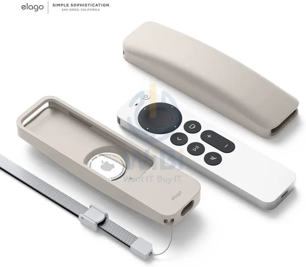Elago Apple TV Siri Remote R5 2021 Case (AirTag Compatible) - Stone Accessories > Mobiles & Tablets