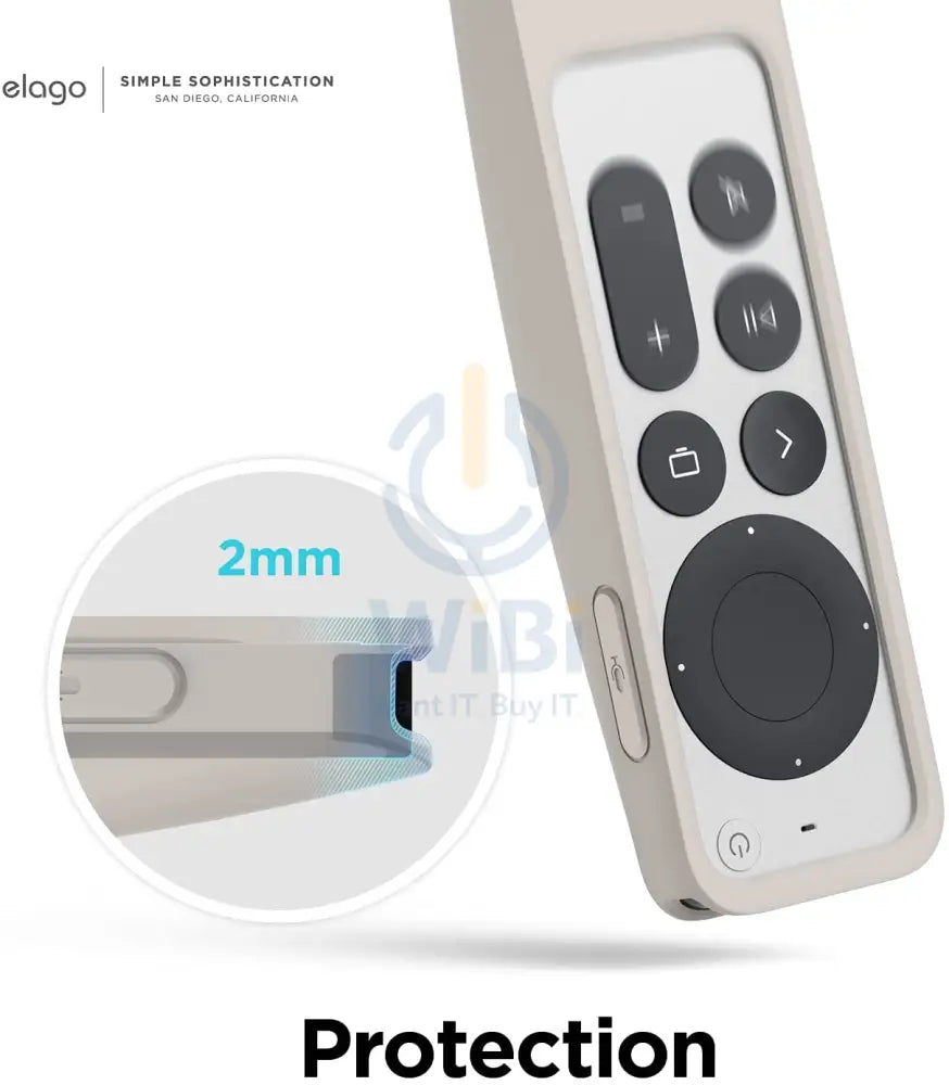 Elago Apple TV Siri Remote R5 2021 Case (AirTag Compatible) - Stone Accessories > Mobiles & Tablets