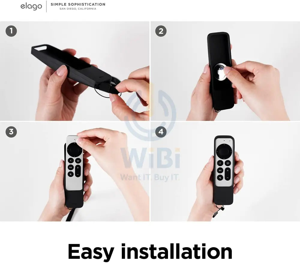 Elago Apple TV Siri Remote R5 2021 Case (AirTag Compatible) - Stone Accessories > Mobiles & Tablets