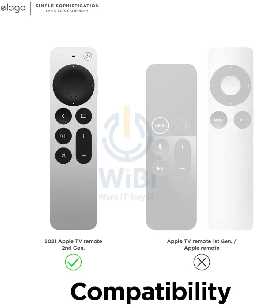 Elago Apple TV Siri Remote R5 2021 Case (AirTag Compatible) - Stone Accessories > Mobiles & Tablets