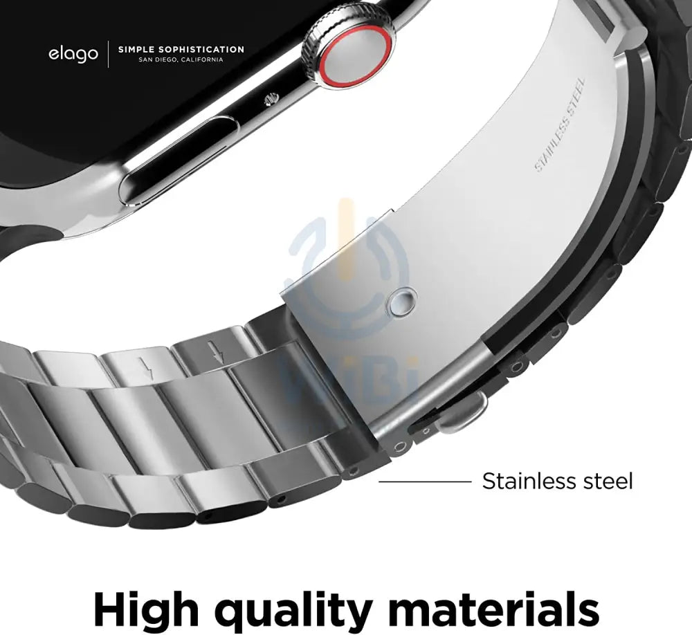 Elago Apple Watch 42/44/45mm/Ultra Metal Band - Black Accessories > Smart Watches > Straps