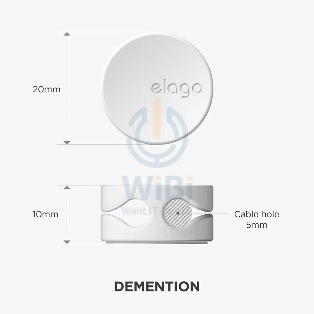 Elago Cable Management Buttons (7 pieces) - White Accessories > Other Accessories