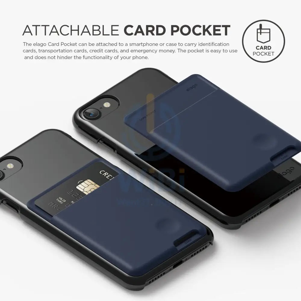 Elago Card Pocket - Jean Indigo Accessories > Mobiles & Tablets