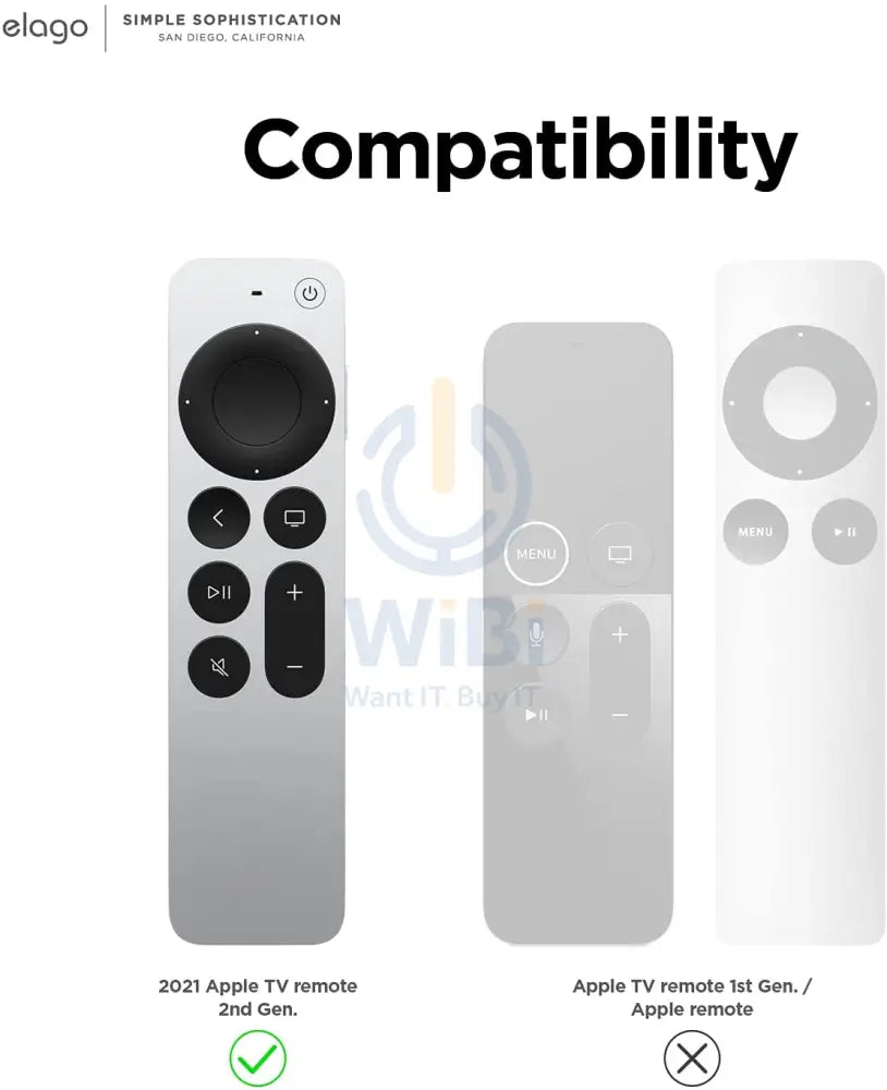 Elago Intelli Case - Apple TV Remote R1 (2021) / Black Accessories > Mobiles & Tablets > Mobiles > Screen Protectors &