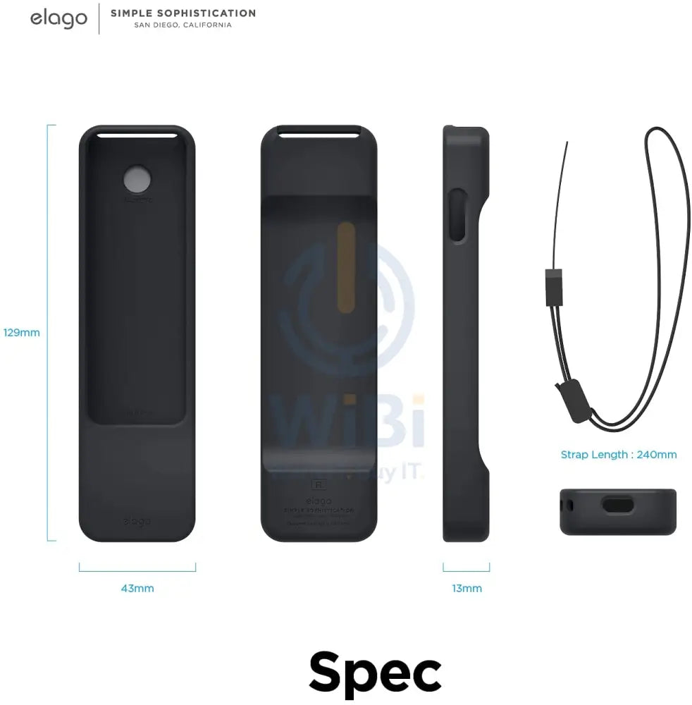 Elago Intelli Case - Apple TV Remote R1 (2021) / Black Accessories > Mobiles & Tablets > Mobiles > Screen Protectors &