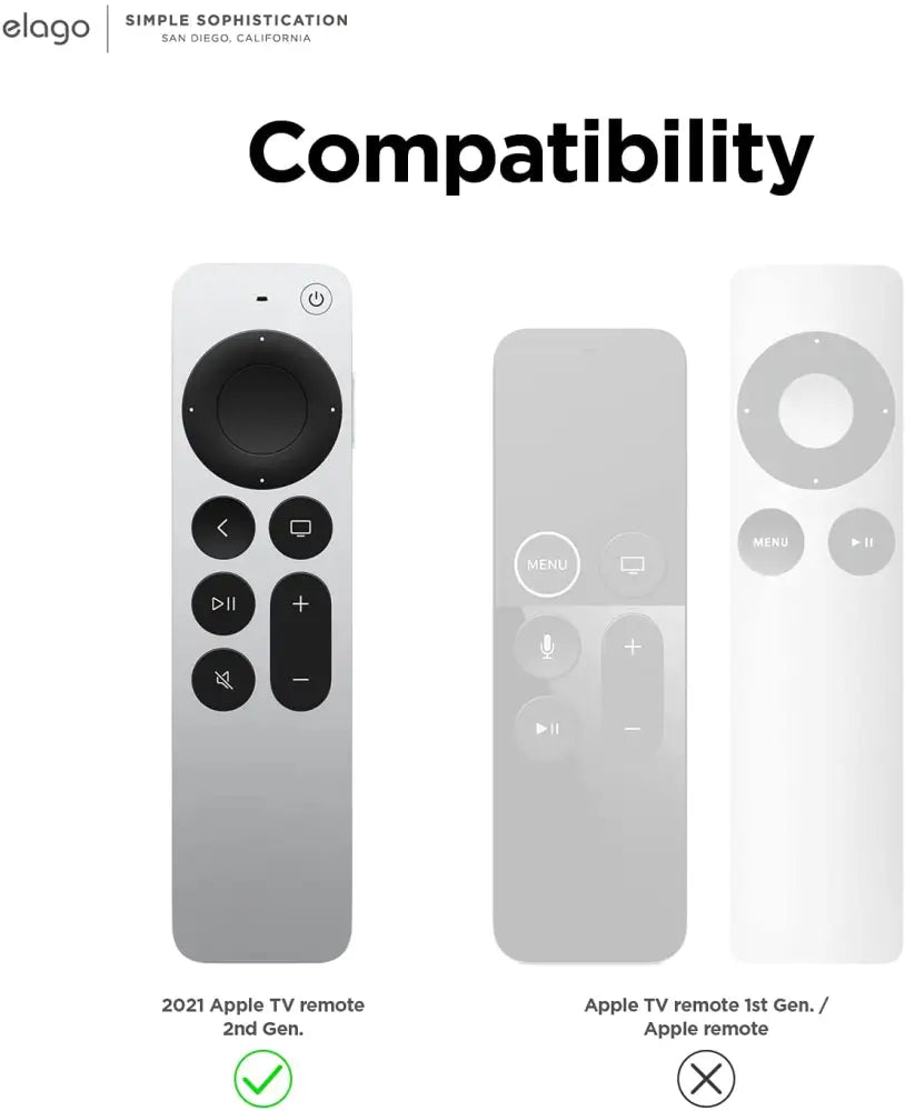 Elago Intelli Case - Apple TV Remote R1 (2021) / Black Accessories > Mobiles & Tablets > Mobiles > Screen Protectors &