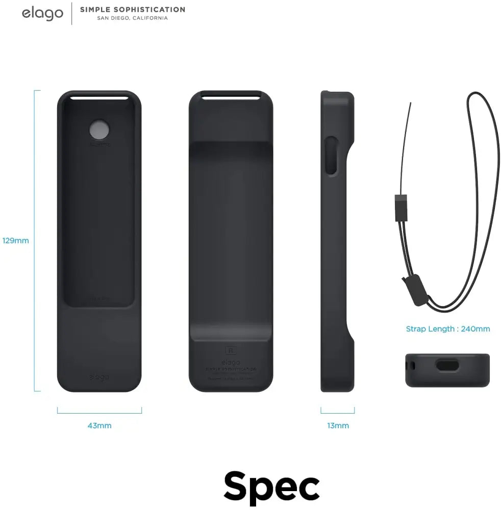 Elago Intelli Case - Apple TV Remote R1 (2021) / Black Accessories > Mobiles & Tablets > Mobiles > Screen Protectors &