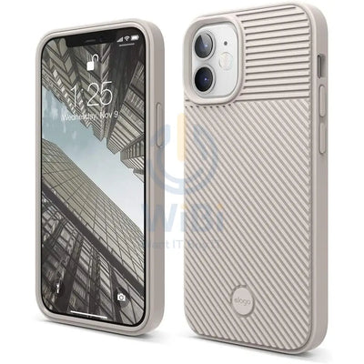 Elago iPhone 12 mini Cushion Case - Stone Accessories > Mobiles & Tablets > Mobiles