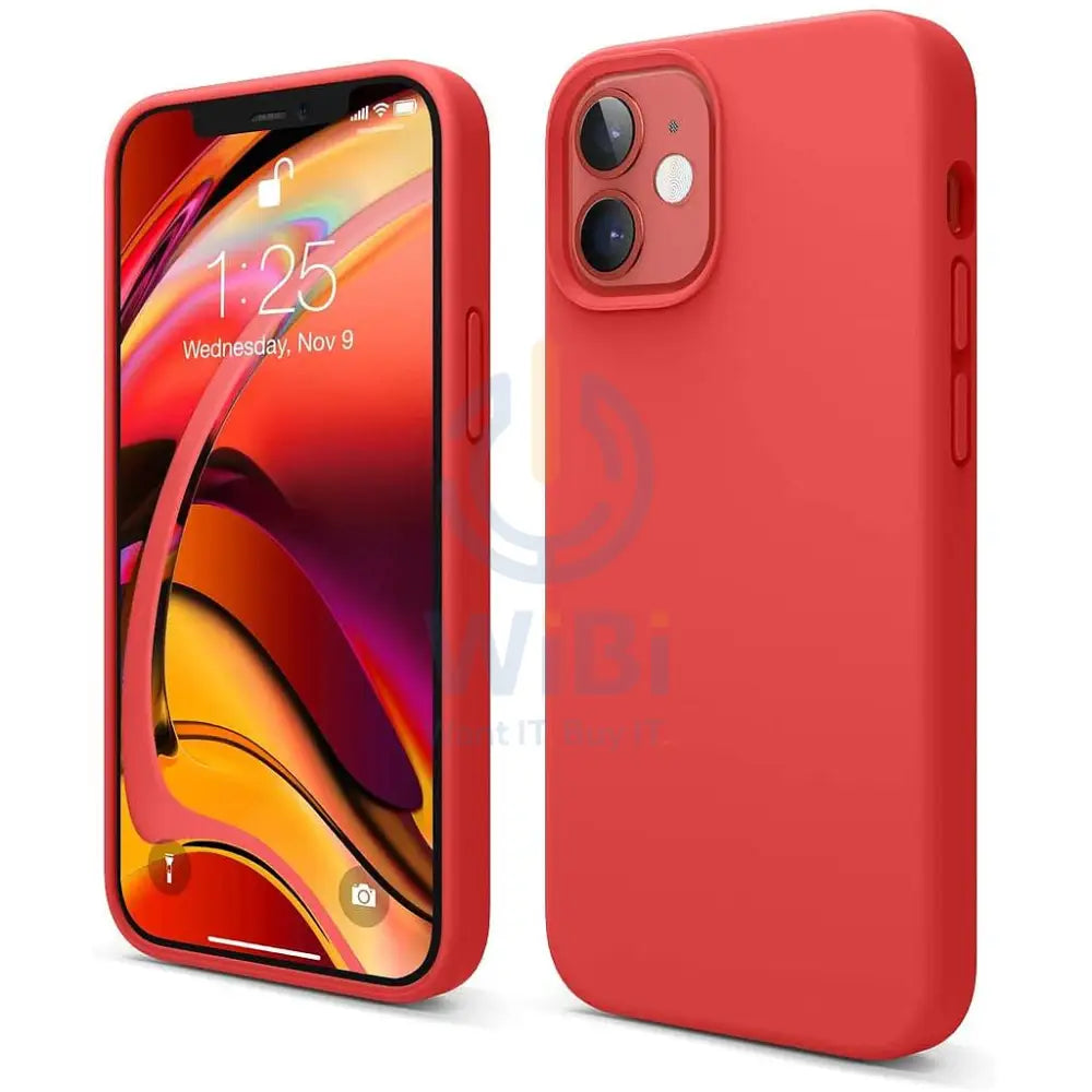 Elago iPhone 12 mini Liquid Silicone Case - Red Accessories > Mobiles & Tablets > Mobiles