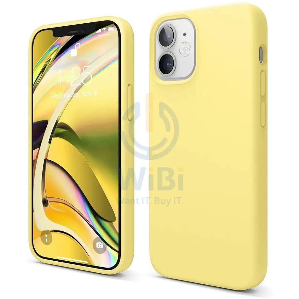 Elago iPhone 12 mini Liquid Silicone Case - Yellow Accessories > Mobiles & Tablets > Mobiles