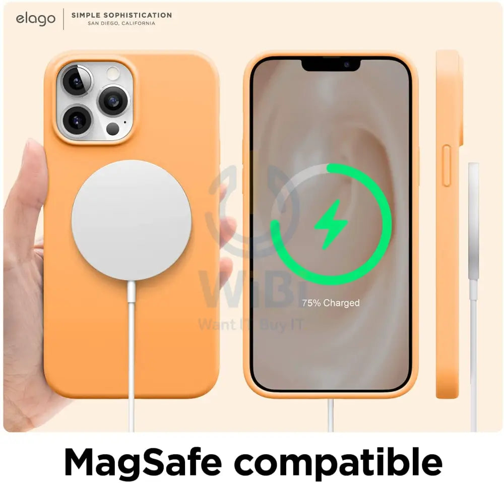Elago iPhone 13 Pro Max / iPhone 12 Pro Max Soft Silicone Case - Orange Accessories > Mobiles & Tablets > Mobiles >