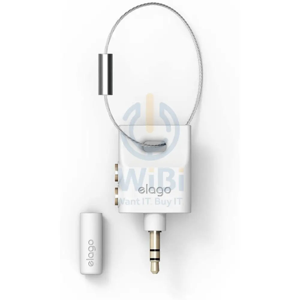 Elago Key Ring AUX Splitter for Headphones & Earphones - White Accessories > Other Peripherals