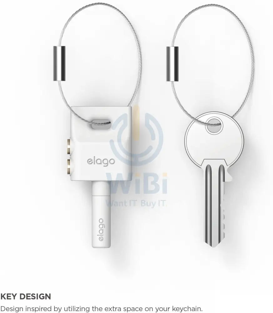 Elago Key Ring AUX Splitter for Headphones & Earphones - White Accessories > Other Peripherals