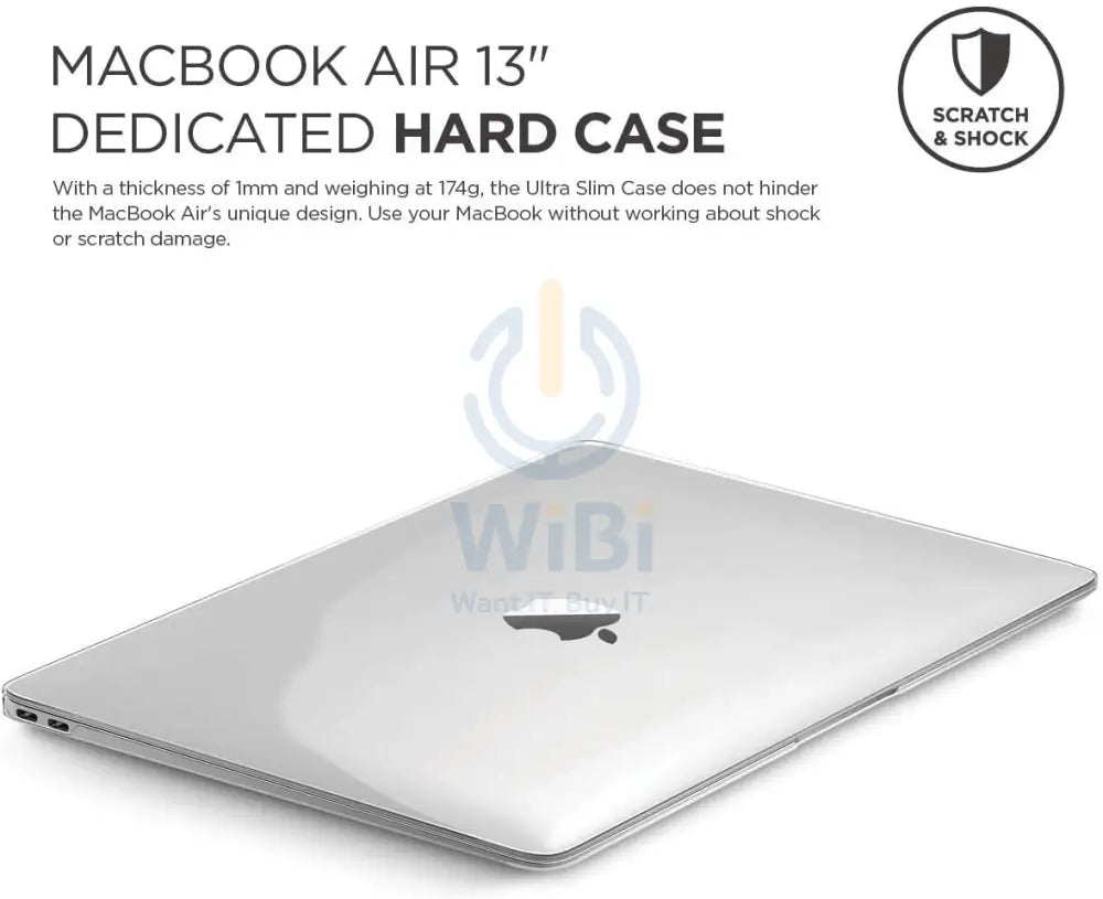 إلاجو ماك بوك اير 13''إم1  1 (2019-) ألترا نحيف حافظة  شفاف  - شفاف اكسسوارات >لابتوب اكسسوارات