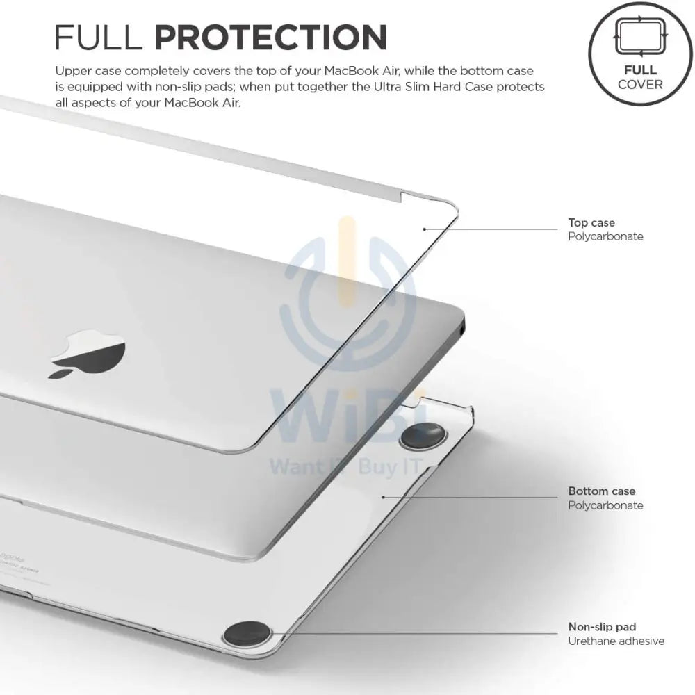 إلاجو ماك بوك اير 13''إم1 1 (2019-) ألترا نحيف حافظة شفاف - شفاف اكسسوارات >لابتوب اكسسوارات