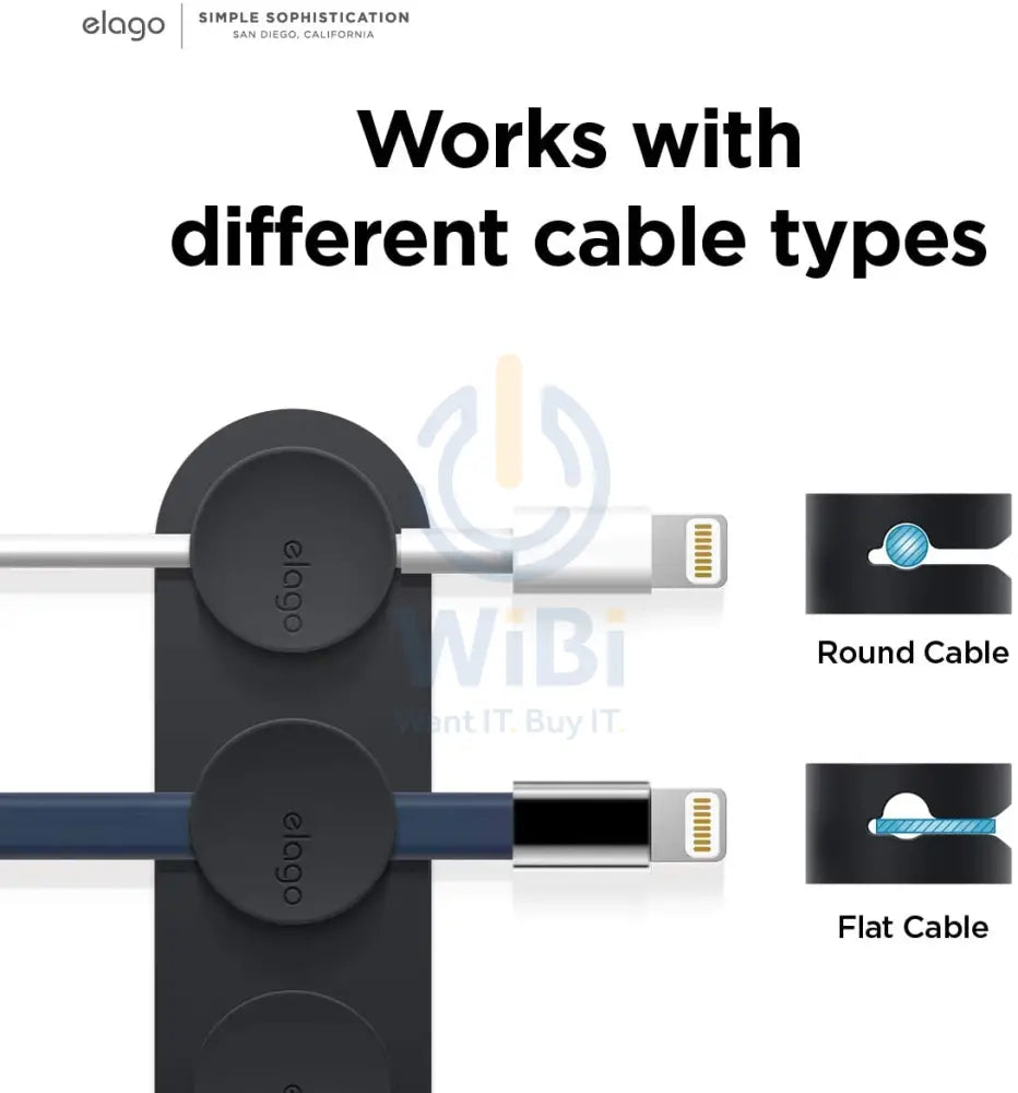 Elago Magnetic Cable Management Buttons - Black Accessories > Other Accessories