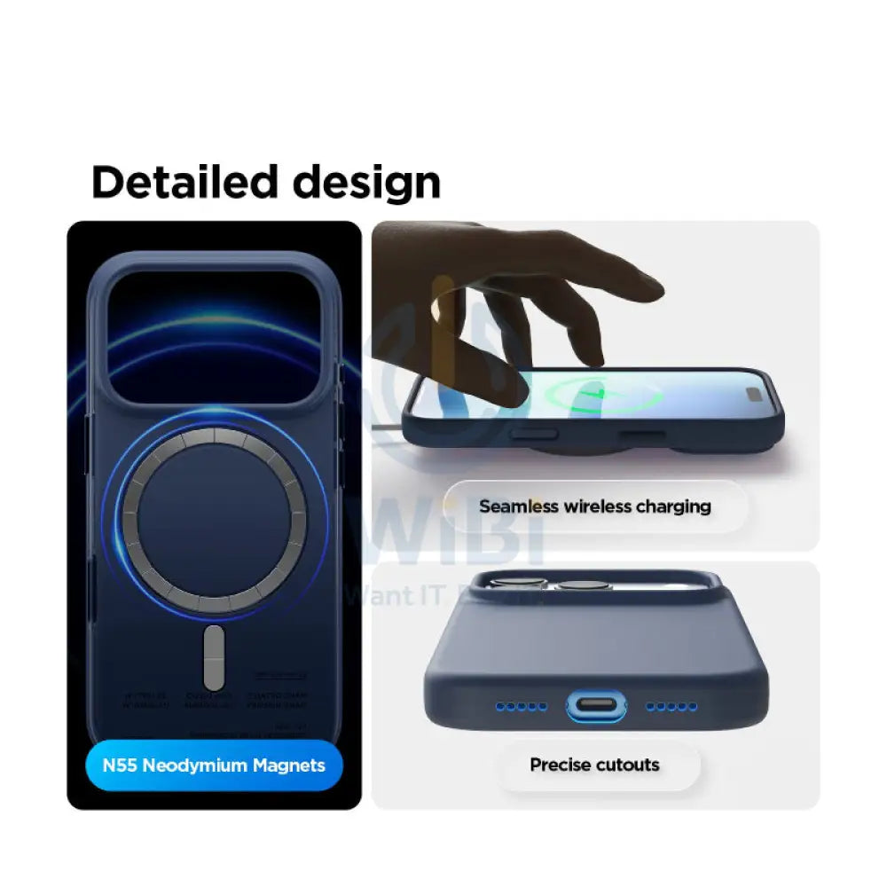 Elago Magnetic Silicone Case (Camera Control Key Included) For Apple iPhone 17 Pro - Jean Indigo Accessories > Mobiles