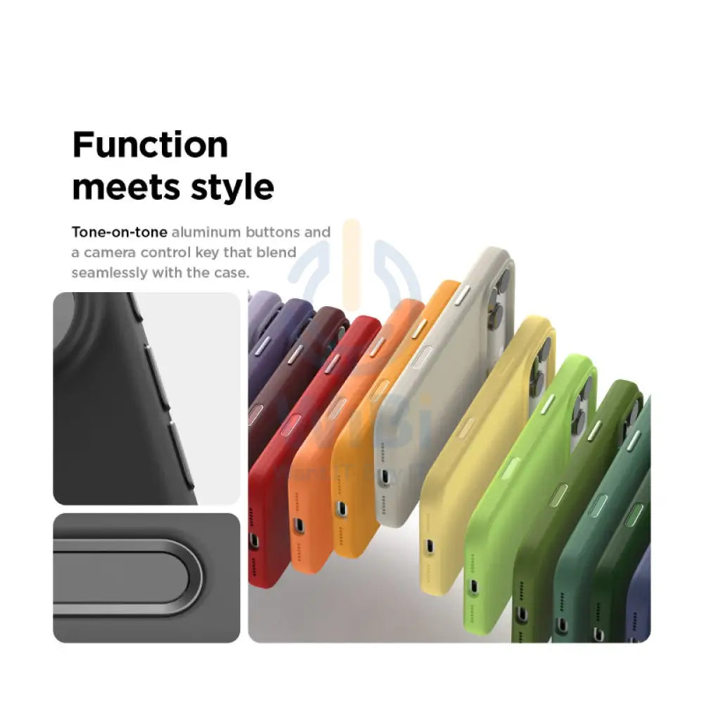 Elago Magnetic Silicone Case (Camera Control Key Included) For Apple iPhone 17 Pro Max - Black Accessories > Mobiles &