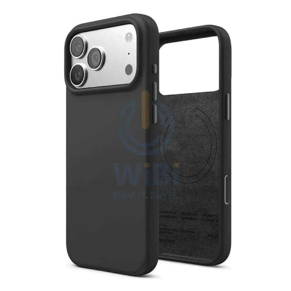 Elago Magnetic Silicone Case (Camera Control Key Included) For Apple iPhone 17 Pro Max - Black Accessories > Mobiles &