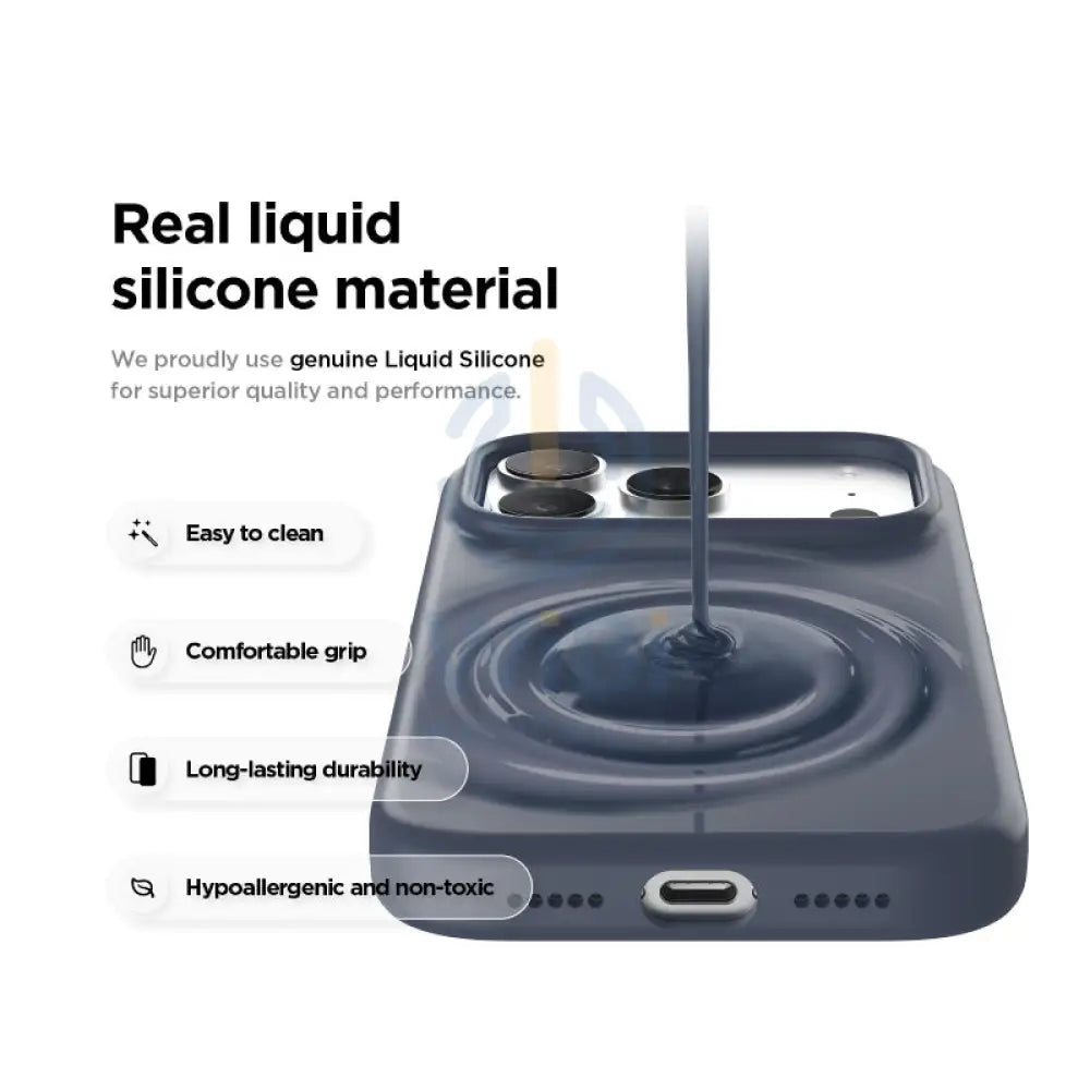 Elago Magnetic Silicone Case (Camera Control Key Included) For Apple iPhone 17 Pro Max - Jean Indigo Accessories >