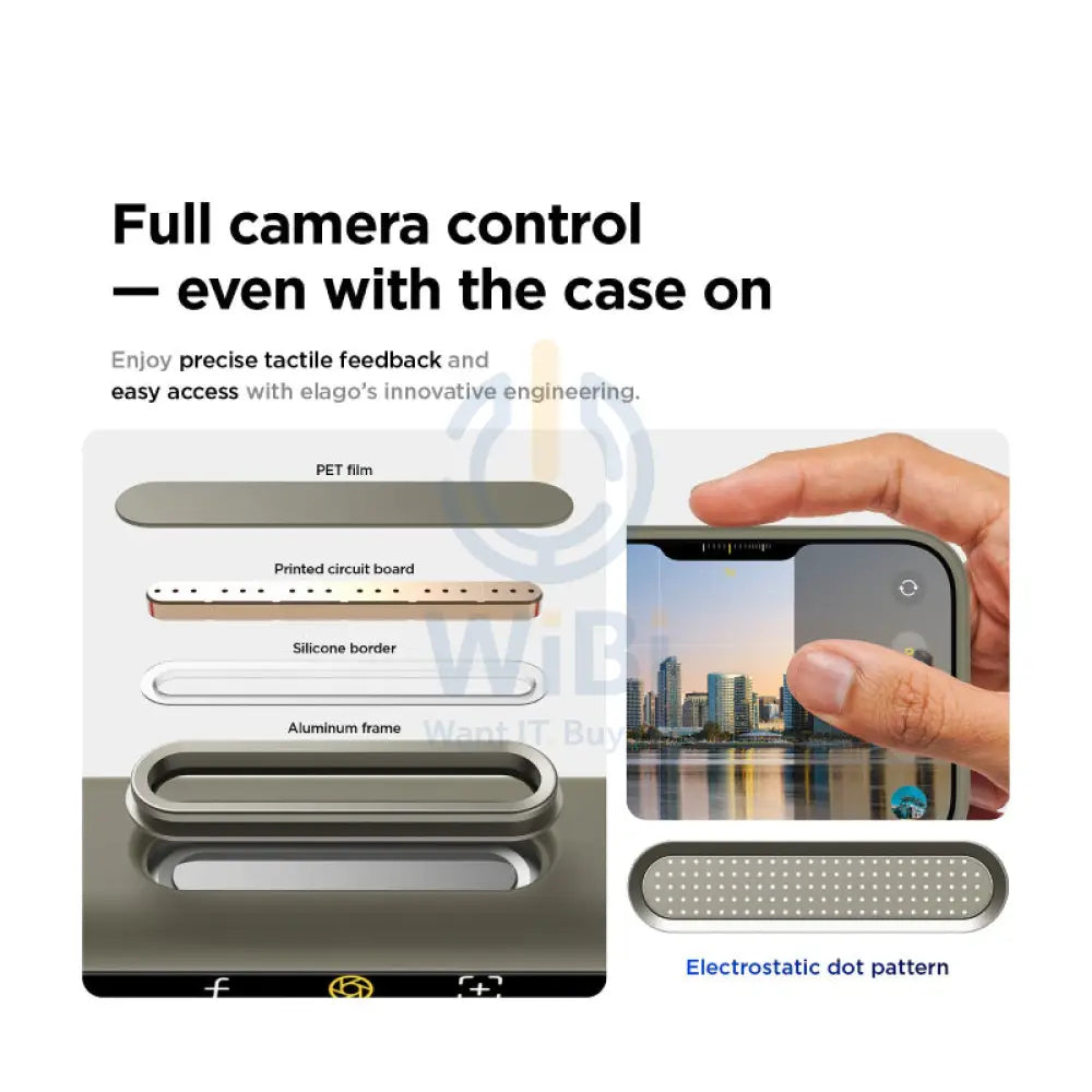 Elago Magnetic Silicone Case (Camera Control Key Included) For Apple iPhone 17 Pro - Medium Gray Accessories > Mobiles