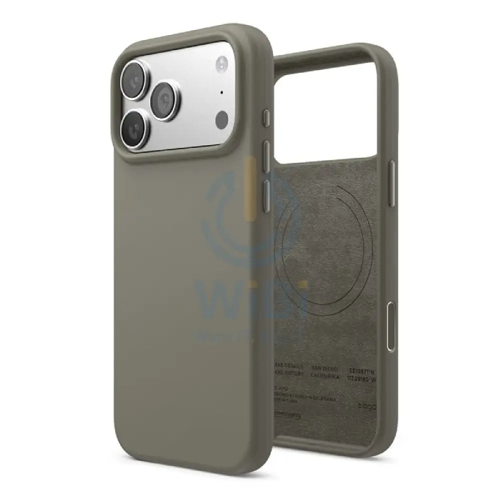 Elago Magnetic Silicone Case (Camera Control Key Included) For Apple iPhone 17 Pro - Medium Gray Accessories > Mobiles
