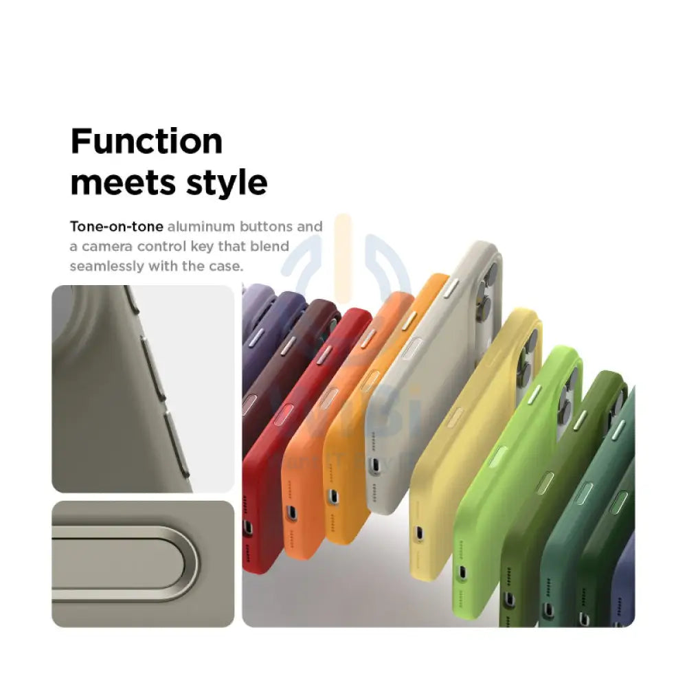 Elago Magnetic Silicone Case (Camera Control Key Included) For Apple iPhone 17 Pro - Medium Gray Accessories > Mobiles